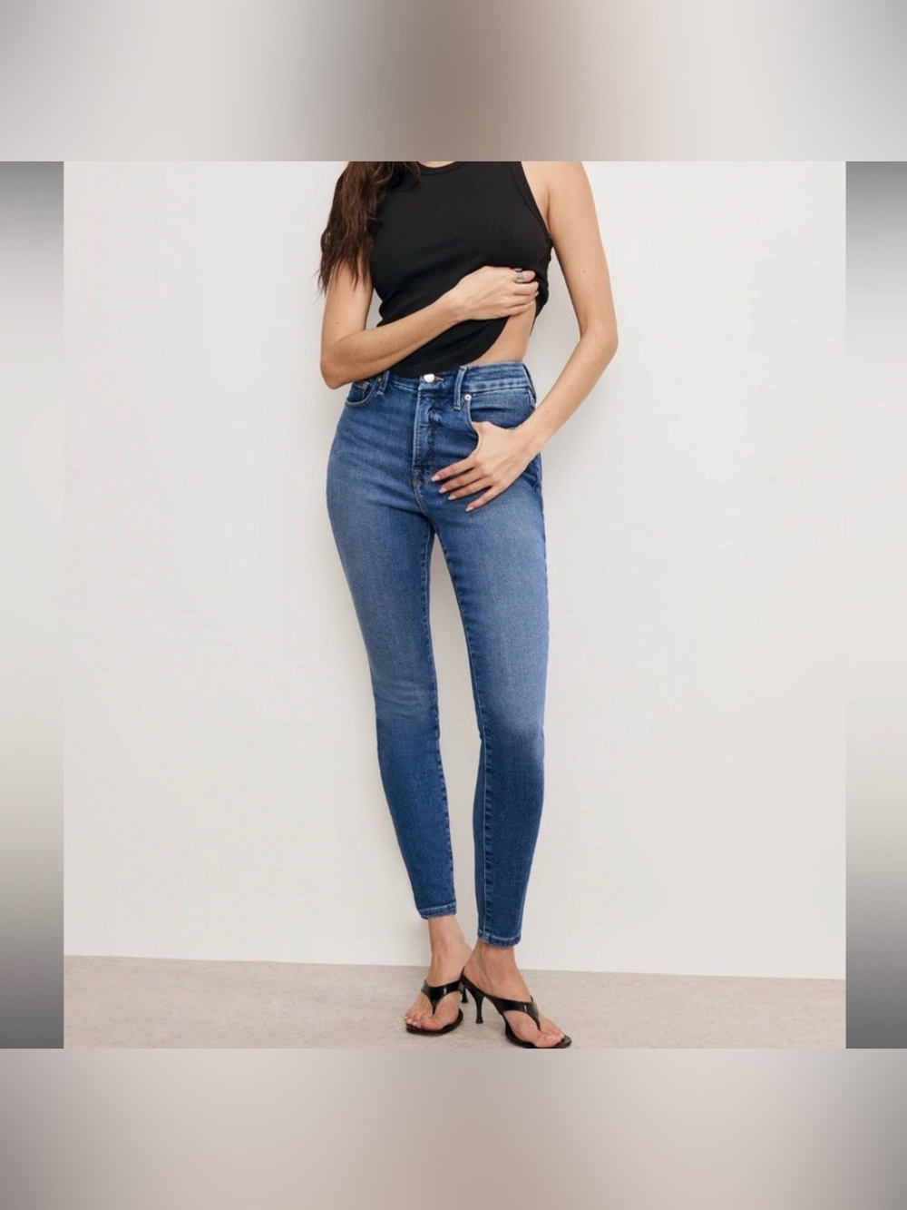 Good American “Good Legs” High Rise Ankle Length Skinny Jeans Size 10/30